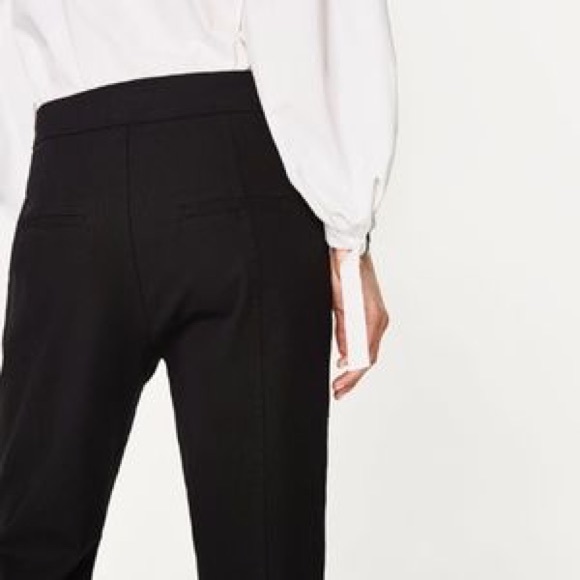 NWT ZARA Black trouser pants - Picture 4 of 8